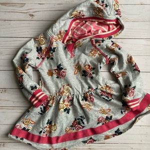 Matilda Jane floral sweatshirt dress, sz 2